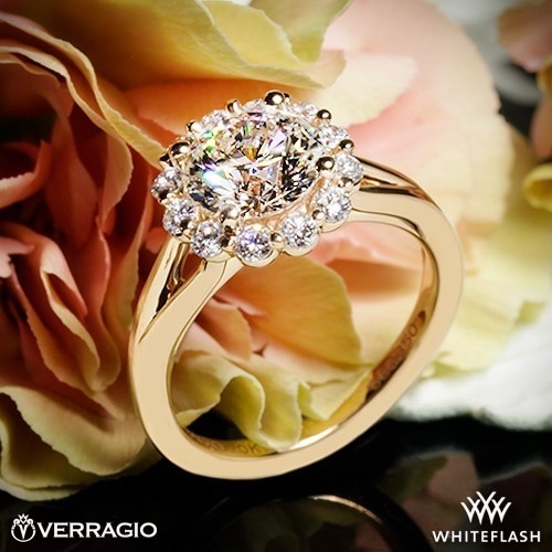 Verragio ENG-0356 Halo Solitaire Engagement Ring