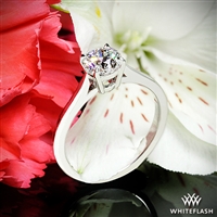 Fine Line Solitaire Engagement Ring