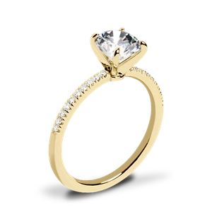 Valoria Micropave Diamond Engagement Ring