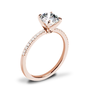 Valoria Micropave Diamond Engagement Ring