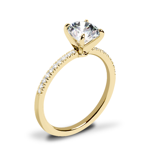 Valoria Micropave Diamond Engagement Ring