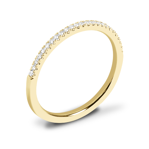 Valoria Micropave Matching Diamond Wedding Ring