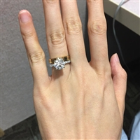 Benchmark LCP2 Large Pave Diamond Engagement Ring