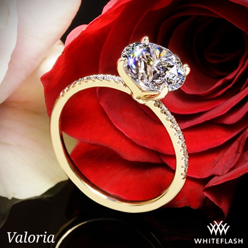 Valoria Micropave Diamond Engagement Ring