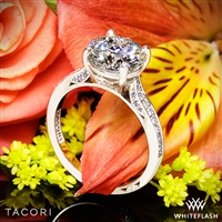 Tacori Dantela Crescent Motif Pave Diamond Engagement Ring