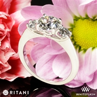 Ritani 1RZ1015P Three Stone Engagement Ring
