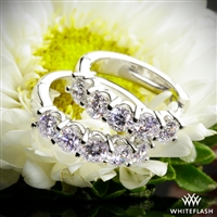 Shared-Prong Diamond Hoop Earrings