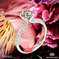 Simon G. TR431 Caviar Diamond Engagement Ring