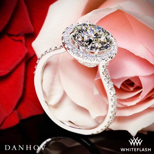 Danhov LE112 Per Lei Halo Diamond Engagement Ring