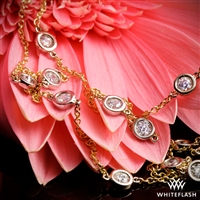 Semi-Custom Whiteflash by the Yard Necklace