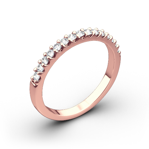 Valoria Petite Shared Prong Diamond Wedding Ring