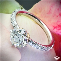 "Lotus" Diamond Engagement Ring by Leon Mege