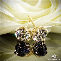 W-Prong Diamond Earrings