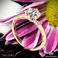 Tacori 56-2RD Sculpted Crescent Classic Three Stone Engagement Ring