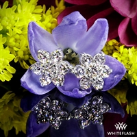 Flower Cluster Diamond Earrings