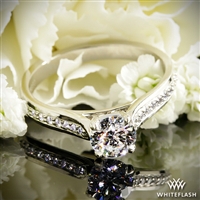 Cathedral Pave Diamond Engagement Ring