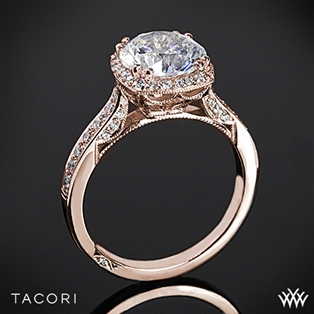 Tacori 2620RDP Dantela Crown Diamond Engagement Ring