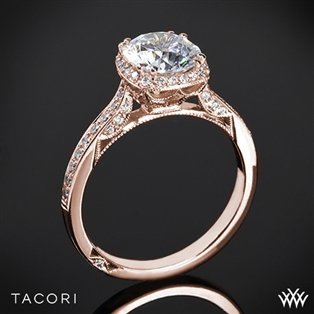 Tacori 2620RDP Dantela Crown Diamond Engagement Ring