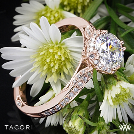 Tacori 2620RDP Dantela Crown Diamond Engagement Ring