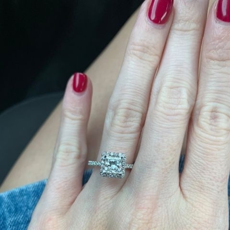 I cannot stop obsessing over how beautiful my whiteflash ring is!
