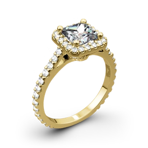 Valoria Amphora Diamond Engagement Ring for Princess
