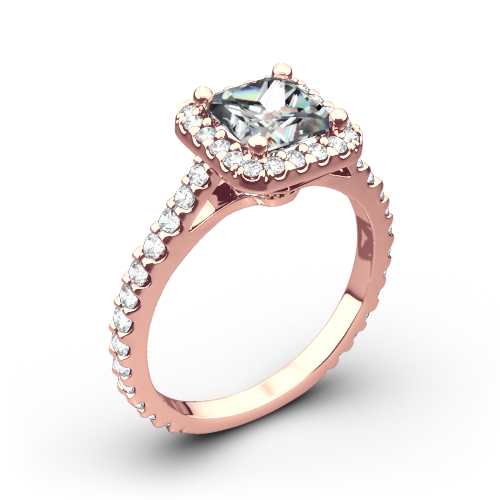 Valoria Amphora Diamond Engagement Ring for Princess