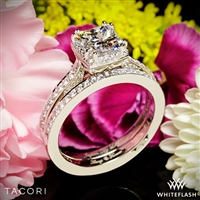 Tacori 2620PRSMP Dantela Crown Diamond Engagement Ring for Princess