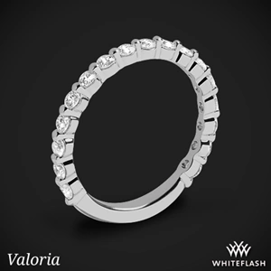 Valoria Single Shared Prong Three-Quarter Eternity Diamond Band