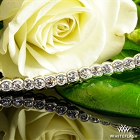 Half-Bezel Diamond Tennis Bracelet