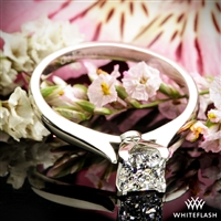 Sleek Line Solitaire Engagement Ring