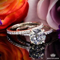 Valoria Cathedral French-Set Diamond Wedding Set