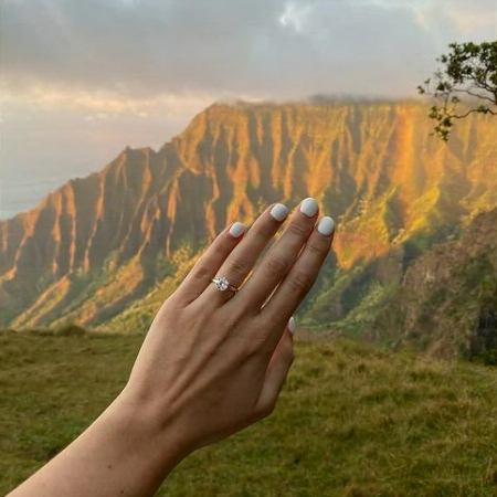 She loves the ring!