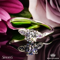 Simon G. MR2342 Dutchess Three Stone Engagement Ring