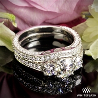 Coeur de Clara Ashley Three Stone Engagement Ring