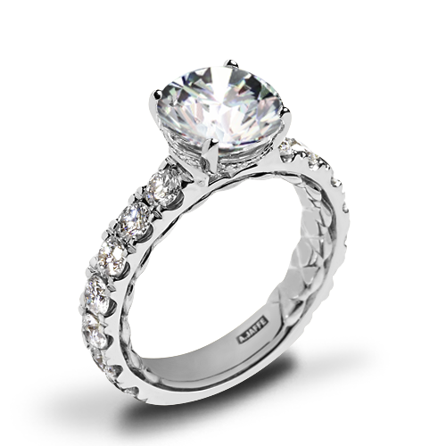 A. Jaffe MECRD2348Q/446 Diamond Engagement Ring