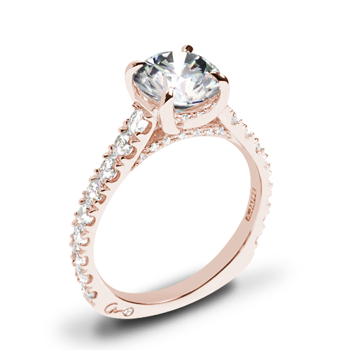 A. Jaffe MESRD2774/232 Pave Diamond Engagement Ring