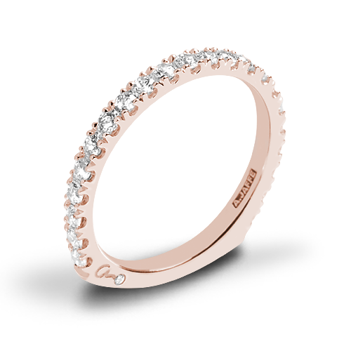 A. Jaffe MRSRD2774/56 Pave Diamond Wedding Ring