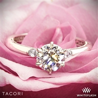 Tacori 56-2RD Sculpted Crescent Classic Three Stone Engagement Ring