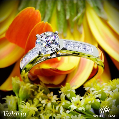 Channel Set Diamond Engagement Ring 1083