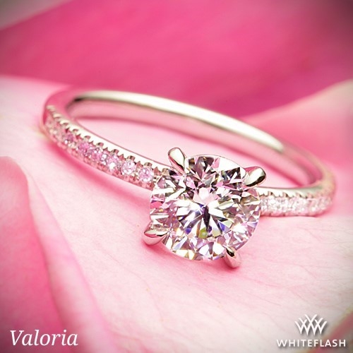 Valoria Micropave Diamond Engagement Ring