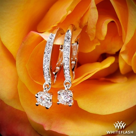 Martini Drop Diamond Earrings