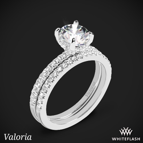 Pave basket engagement ring hotsell