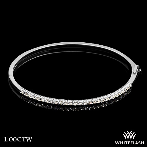 Shared Prong' Diamond Bangle | 750