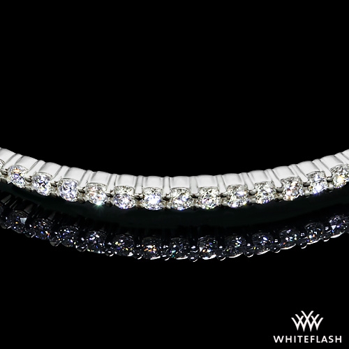 c*c様 Davan Narrow FAorge Baungle Tiffany Lock:Narrow Bangle in Rose and White Gold with Half Pavé