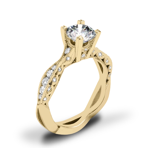 Tacori 2578RD Classic Crescent Twist Diamond Engagement Ring