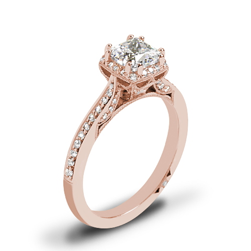 Tacori 2620PRSMP Dantela Crown Diamond Engagement Ring for Princess