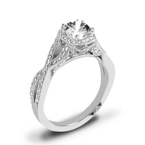 Tacori 2627RDSM Dantela Diamond Engagement Ring