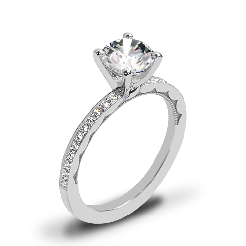 Tacori 41-15RD Sculpted Crescent Diamond Engagement Ring