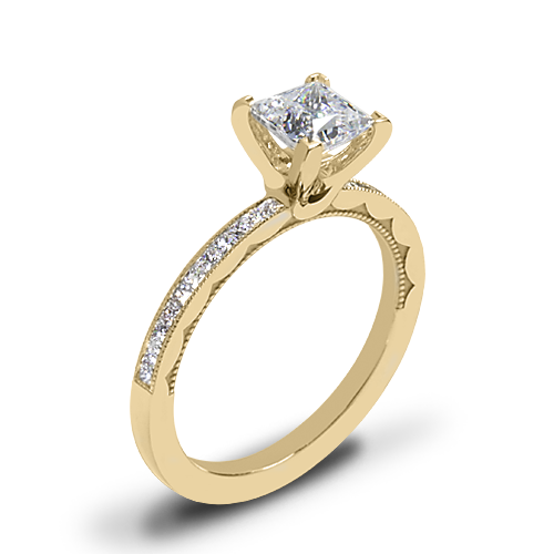 Tacori 45-15PR Sculpted Crescent Floating Crescent Diamond Engagement Ring