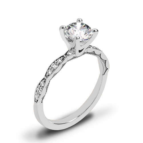 Tacori 46-2RD Sculpted Crescent Diamond Engagement Ring